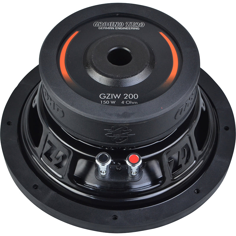 Ground Zero GZIW200 1x4 ohm 150/300W Iridium 8" subwoofer