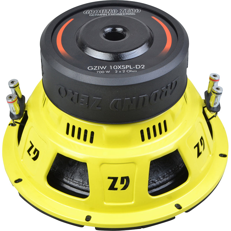 Ground Zero GZIW 10XSPL-D2 700W SPL Power Iridium SPL Subwoofer