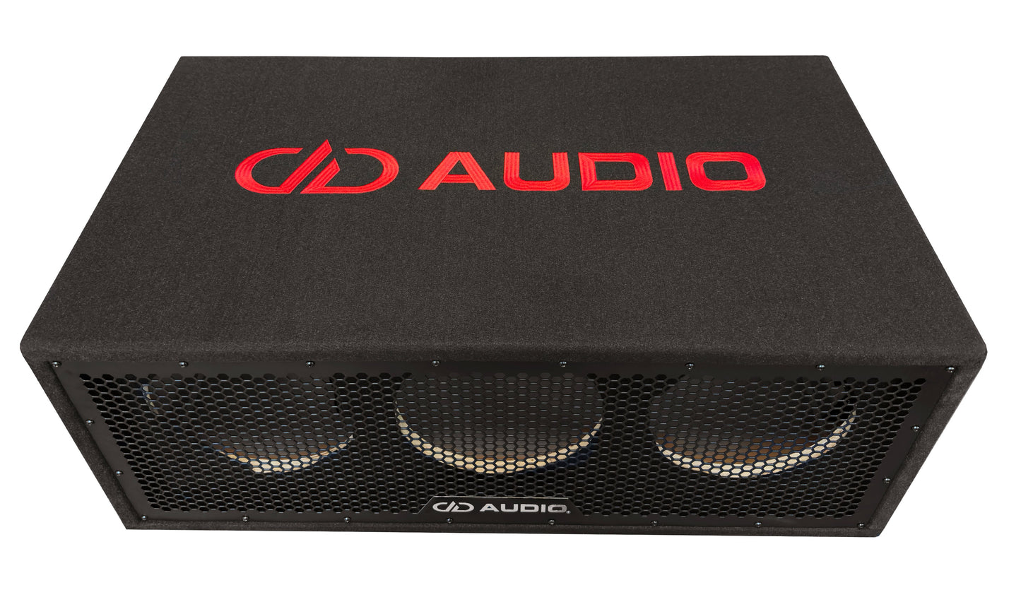 DD Audio UE-10.3a basskasse for 3x10", bassrefleks Digital Design basskasse