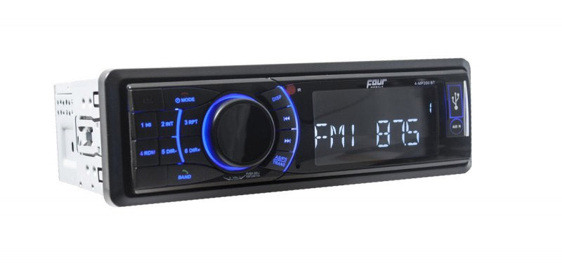 FOUR Mobile 4-MP200BT kort chassis Bluetooth,USB/AUX, 3 preout, fjernkontroll