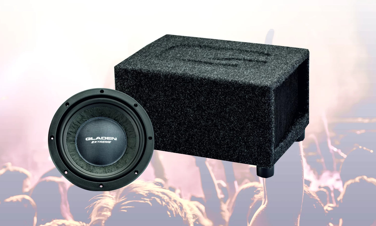 GLADEN RS08-VB-CU 1 x 8" i kompakt portet kabinett