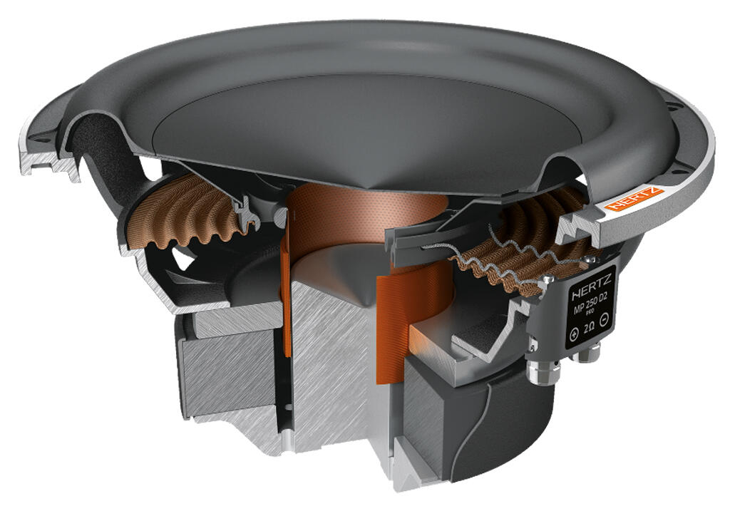 Hertz MP250D23 10" Subwoofer 2+2 ohm 1200W max / 600W RMS