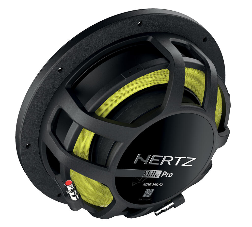 Hertz MPS250 S2 10" Shallow Sub 2 ohm 1000W max / 500W RMS