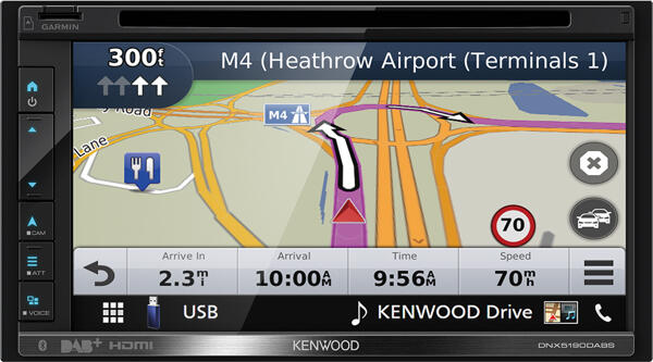 Kenwood DNX5190DABS 2-DIN 6,8" DVD DAB BT NAVI USB/IPHONE