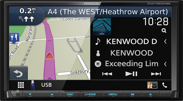 Kenwood DNX7190DABS 2-DIN 7" DVD DAB BT NAVI USB/IPHONE