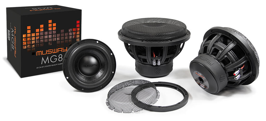 Musway 8" subwoofer SQ 600w max / 300w RMS