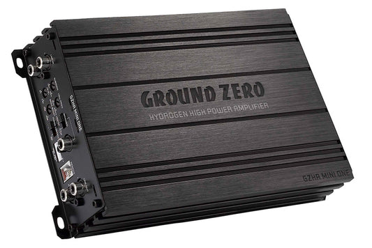 Ground Zero GZHA Mini ONE, 630W RMS @ 1 ohm Hydrogen monoblokk med auto on/off
