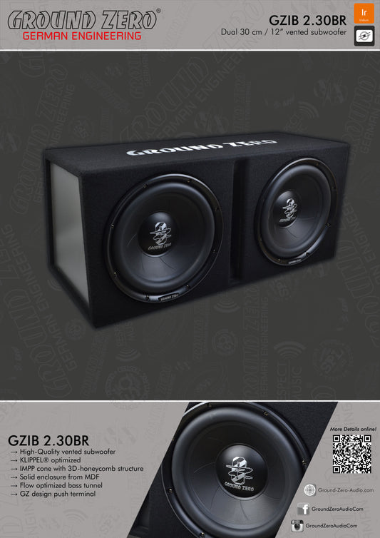 Ground Zero GZIB 2.30BR Iridium 2x12" Basskasse