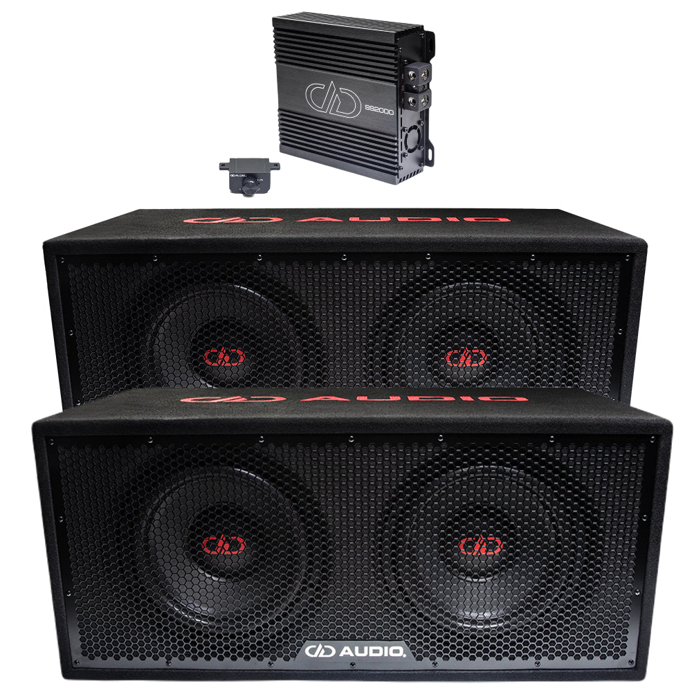 DD Audio Basspakke 4x12" 2000W RMS, 90kg - NY! Digital Design Basspakke