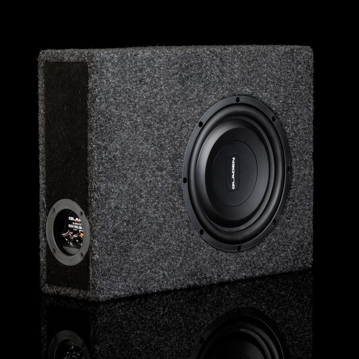 GLADEN RSX 10 SLIM SB CU 1 x 10" i kompakt kabinett