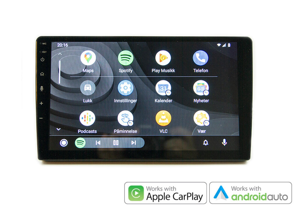 Hardstone 9" Apple CarPlay/Android Auto NB! Monteringsdetaljer kommer i tillegg