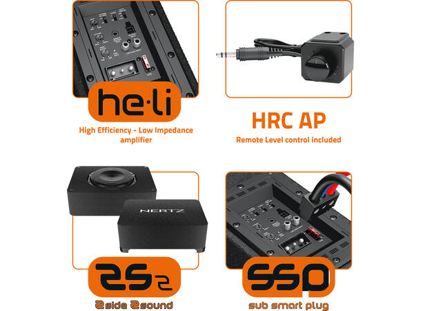 Hertz CBA250 10" Aktiv Subwoofer 500W max / 250W RMS