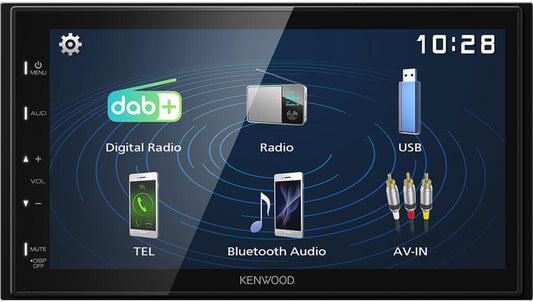 Kenwood DMX129DAB 2-DIN MEDIASPILLER - DAB BT USB/IPHONE