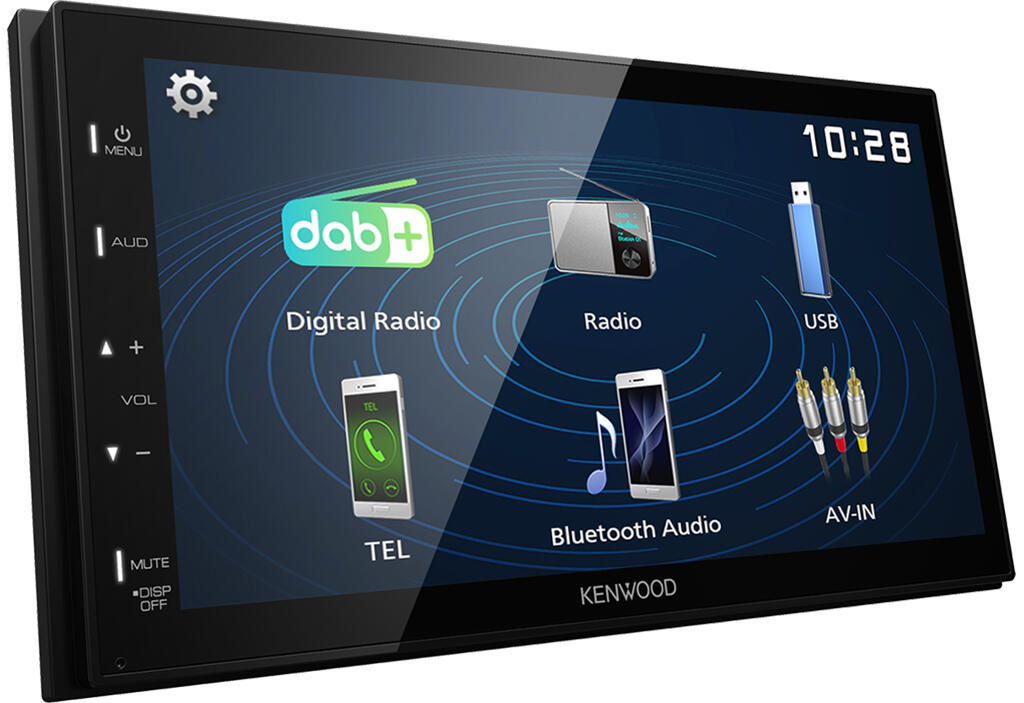 Kenwood DMX129DAB 2-DIN MEDIASPILLER - DAB BT USB/IPHONE