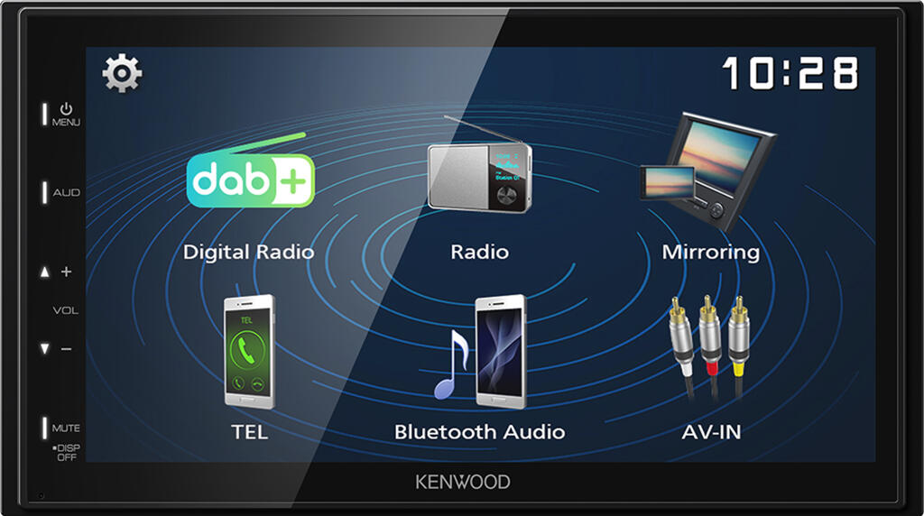 Kenwood DMX129DAB 2-DIN MEDIASPILLER - DAB BT USB/IPHONE