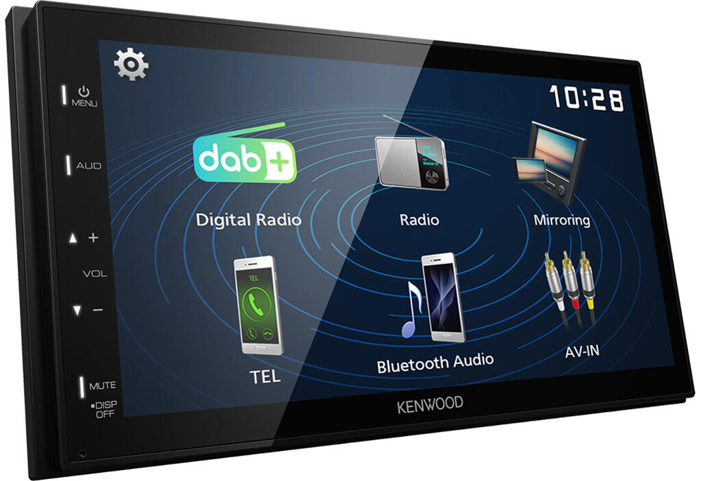 Kenwood DMX129DAB 2-DIN MEDIASPILLER - DAB BT USB/IPHONE