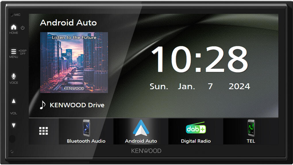 Kenwood DMX5023DABS 2-DIN MEDIASPILLER - DAB BT USB/IPHONE