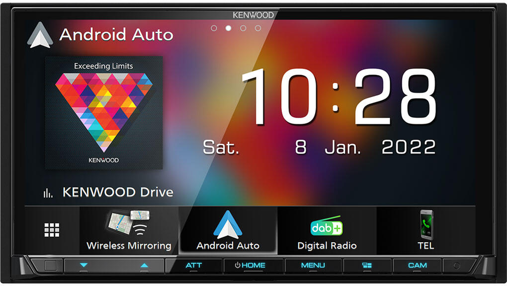 Kenwood DMX8021DABS 2-DIN MEDIASPILLER - DAB BT USB/IPHONE