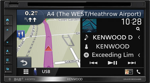 Kenwood DNX5190DABS 2-DIN 6,8" DVD DAB BT NAVI USB/IPHONE