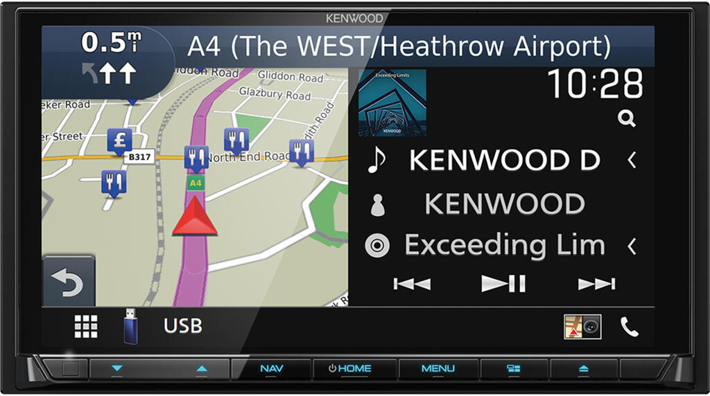 Kenwood DNX9190DABS 2DIN 6,8 DVD DAB WiFi BT NAVI USB/IPHONE