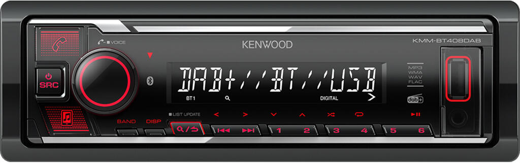Kenwood KMMBT408DAB Mecha-less Media reciever (uten CD)