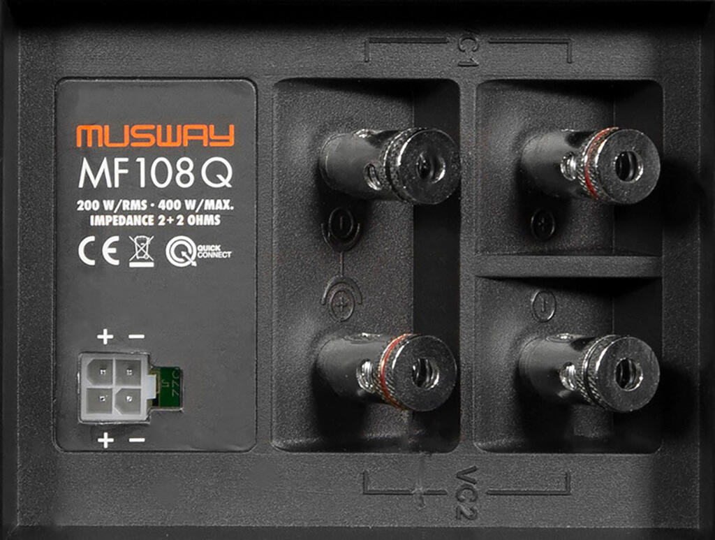 Musway MF108Q, 8" Subwoofer 400W max / 200W RMS