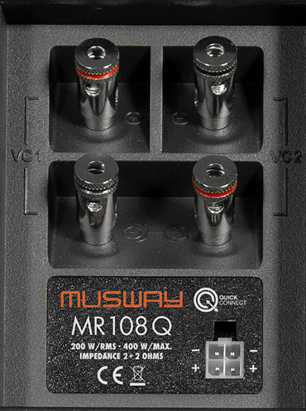 Musway MR108Q, 8" Subwoofer 400W max / 200W RMS