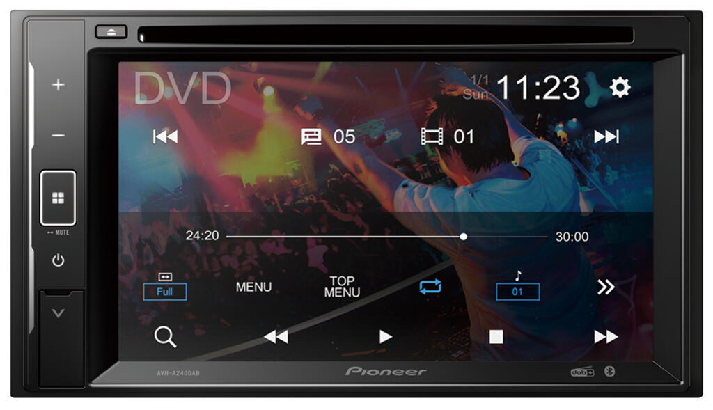 Pioneer AVHA240DAB 2-DIN DVD DAB BT USB/IPHONE 6,2"