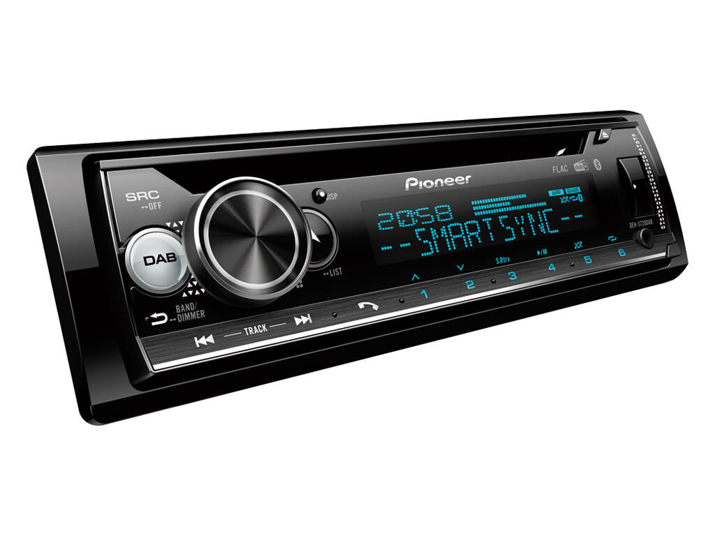Pioneer DEHS720DAB 1-DIN CD-spiller med USB, bluetooth