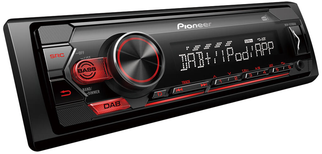 Pioneer MVHS220DAB 1-DIN Mecha-less Media radio (uten CD)