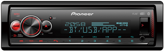 Pioneer MVHS520DAB 1-DIN Mecha-less Media radio (uten CD)