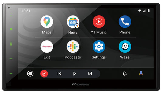 Pioneer SPHDA160DAB, kort chassis 2-DIN DAB BT USB/IPHONE 6,8"