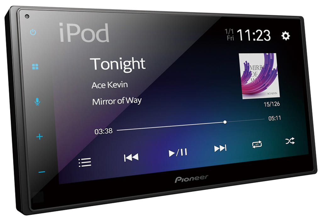 Pioneer SPHDA160DAB, kort chassis 2-DIN DAB BT USB/IPHONE 6,8"