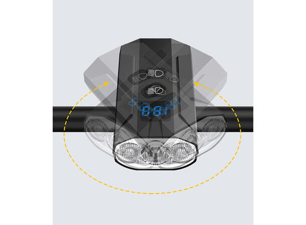 Speras UB1200 lykt for sykkel 1200lm / 5200mah
