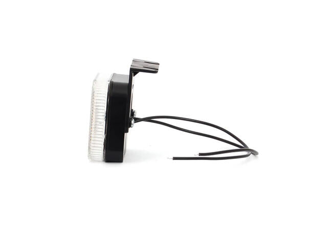 Strands Posisjonslys med vinkelfeste med klart glass, 12-24V Hvit LED