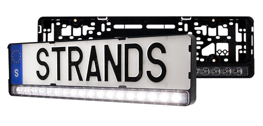 Strands integrert LED-lys i skiltholder! Verdensnyhet! Nuuk E-line 7800 lumen